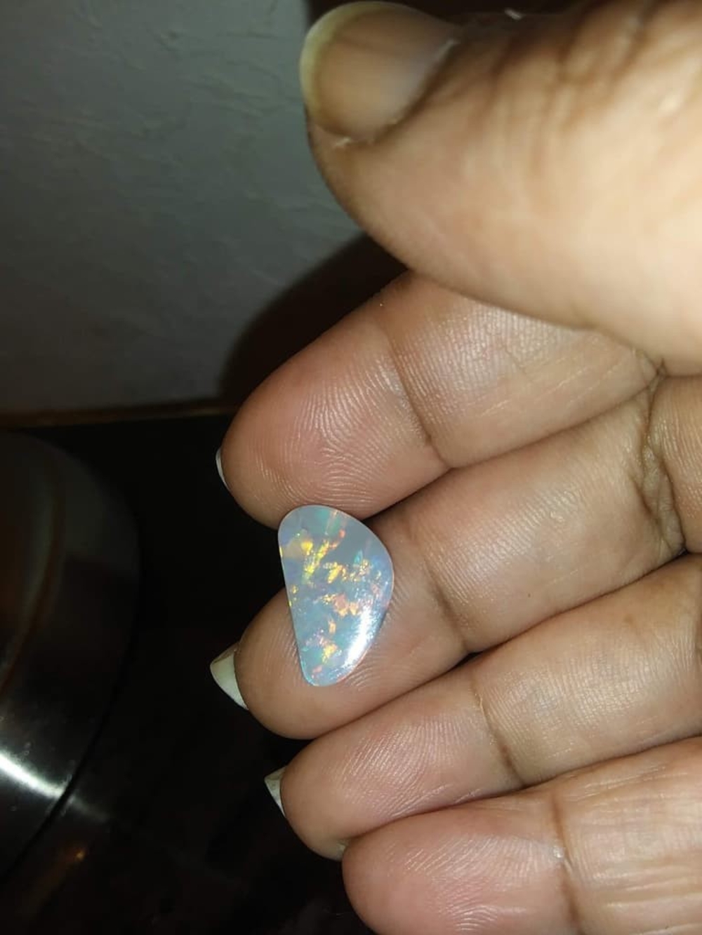 Natural 2.84ct Australian Lightning Ridge Black Opal - Picture 3 of 3
